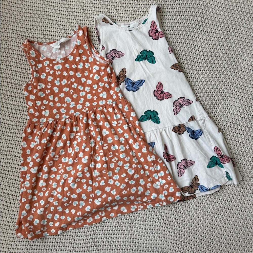 H&M 100% Cotton Girls 6 Dress Bundle